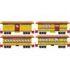 Athearn N 34' Old Time Overton Passenger Set, ATSF (4) -Athearn Sales Shop ATH12401 A0 BHYO4SO0