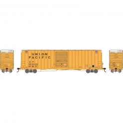 Athearn HO RTR 60' Hi-Cube Ex-Post Box, UP/Yellow #560222