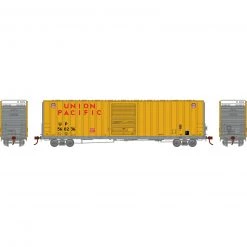 Athearn HO RTR 60' Hi-Cube Ex-Post Box, UP/Yellow #560236