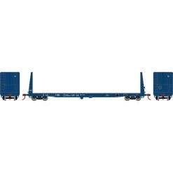 Athearn HO RTR 60' Bulkhead Flat, CLC #1180