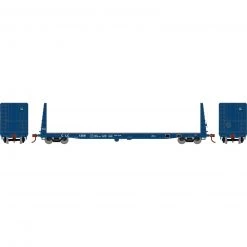 Athearn HO RTR 60' Bulkhead Flat, CLC #1209