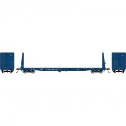 Athearn HO RTR 60' Bulkhead Flat, CLC #1341