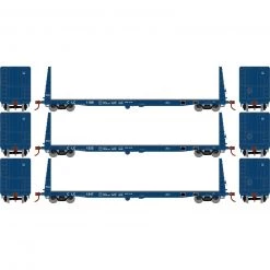 Athearn HO RTR 60' Bulkhead Flat, CLC (3)