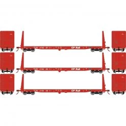 Athearn HO RTR 60' Bulkhead Flat, CPR (3)