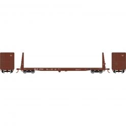 Athearn HO RTR 60' Bulkhead Flat, MILW #67231