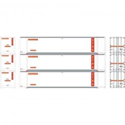 Athearn N 48' Container, XTRA #2 (3)