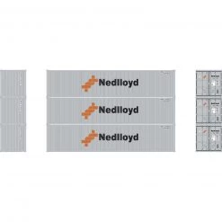 Athearn N 40' Corrugated Low Container, Nedlloyd #2 (3)