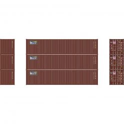 Athearn N 40' Corrugated Low-Cube Container, Beacon #1 (3)