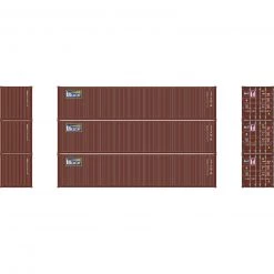 Athearn N 40' Corrugated Low-Cube Container, Beacon #2 (3)