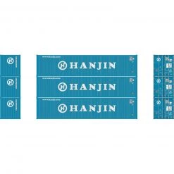 Athearn N 40' Corrugated Low-Cube Container, Hanjin #1 (3)
