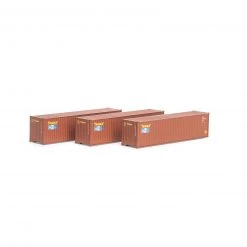 Athearn N 40' Corrugated HC Container, Touax/MOL #2 (3) -Athearn Sales Shop ATH17441 A00 O22HJFRB