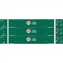 Athearn N 53' CIMC Container, HUB Group/Greener Paint (3)