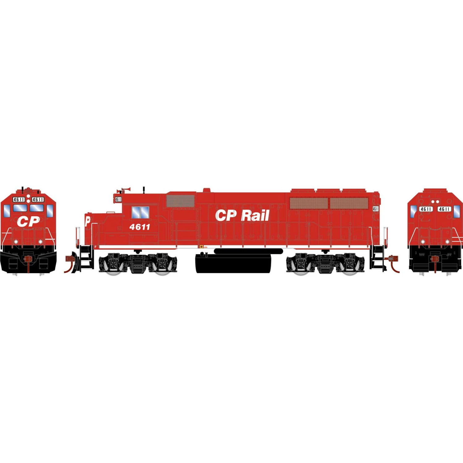Athearn HO GP40-2 Locomotive, CPR #4611 3 Athearn HO GP40-2 Locomotive, CPR #4611
