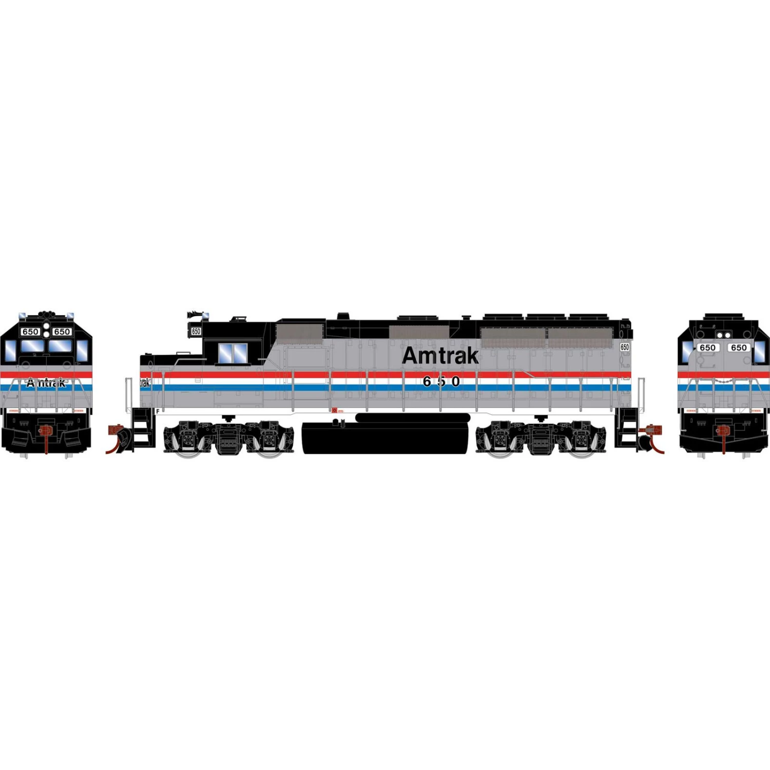 Athearn HO GP40-2 Locomotive, AMTK #650 3 Athearn HO GP40-2 Locomotive, AMTK #650
