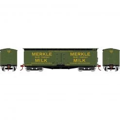 Athearn N 40' Pfaudler Milk Car, Merkle #742