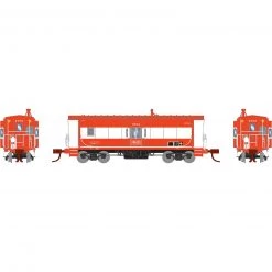 Athearn N Bay Window Caboose, Frisco #1733