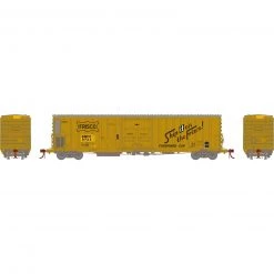 Athearn N 57' Mechanical Reefer, BNFE/Yellow/Ex-SLSF #9724