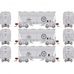 Athearn N ACF 2970 Covered Hopper, MP/TP (3)