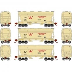 Athearn N ACF 2970 Covered Hopper, W&W (3)