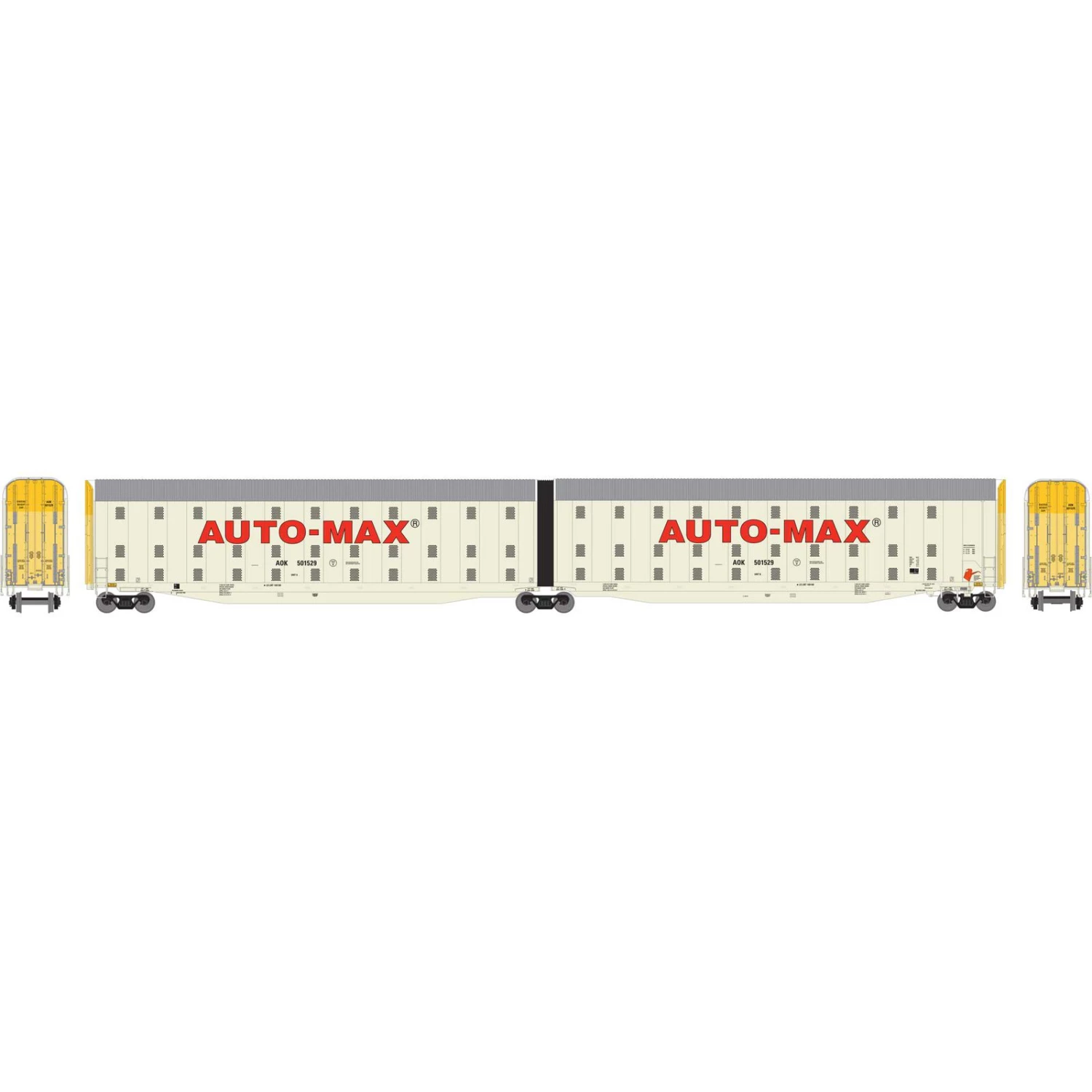 Athearn N Auto-Max Auto Carrier AOK #501529 3 Athearn N Auto-Max Auto Carrier AOK #501529