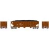 Athearn N 40' 3-Bay Ribbed Hopper with Load, CR #435018