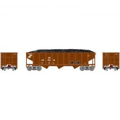 Athearn N 40' 3-Bay Ribbed Hopper with Load, CR #435018