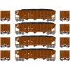 Athearn N 40' 3-Bay Ribbed Hopper with Load, CR #1 (4) -Athearn Sales Shop ATH25562 A0 07P4CB1Z