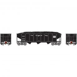 Athearn N 40' 3-Bay Ribbed Hopper with Load, CG #22018