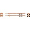 Athearn HO RTR 53' Chassis, BNSF/Circle Cross (2)