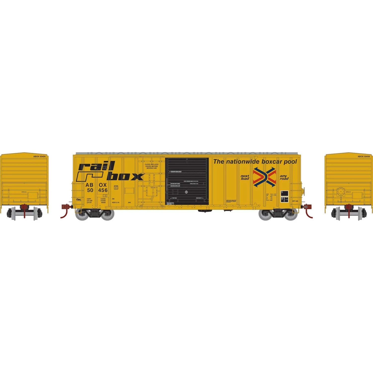 Athearn HO RTR 50' FMC Combo Door Box, ABOX, Early #50456 3 Athearn HO RTR 50' FMC Combo Door Box, ABOX, Early #50456