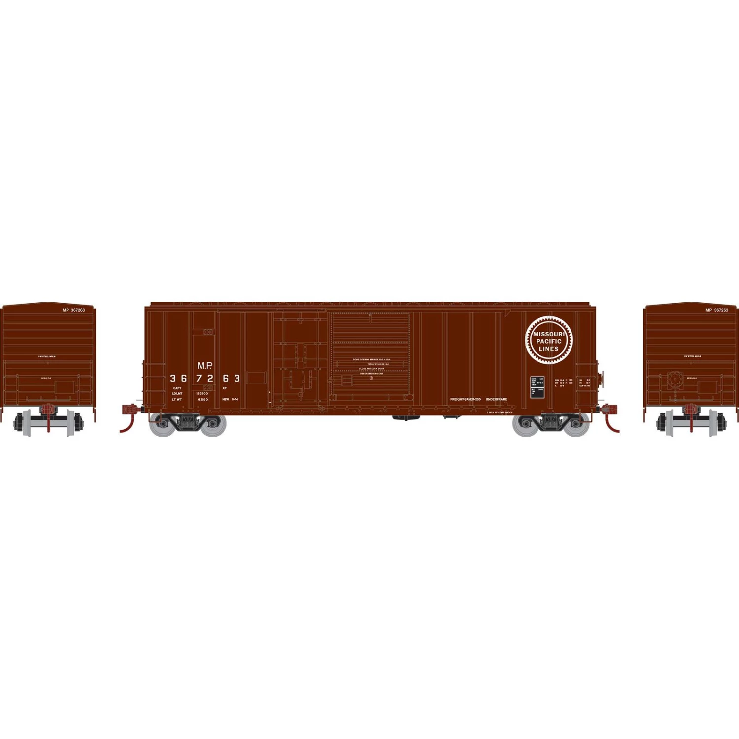 Athearn HO RTR 50' FMC Combo Door Box, MP #367263 3 Athearn HO RTR 50' FMC Combo Door Box, MP #367263