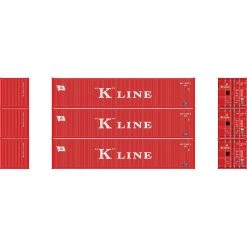 Athearn HO 40' Corrugated Low-Cube Container, K Line # 2(3)