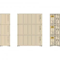 Athearn HO RTR 20' Corrugated Container, CKRU #1 (3)