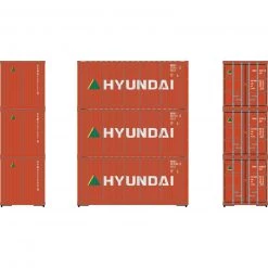 Athearn HO RTR 20' Corrugated Container, HDMU #1 (3)