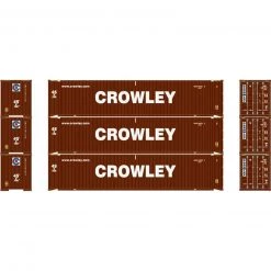 Athearn HO RTR 45' Container, Crowley #2 (3)