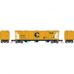 Athearn N PS-2 2893 3-Bay Covered Hopper, C&O #2063