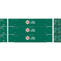 Athearn HO RTR 53' CIMC Container,HUB Group/Green Paint(3)