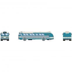 Athearn HO Intercity Bus, Teal & Cream