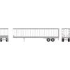 Athearn HO 45' Smooth Side Trailer, White -Athearn Sales Shop ATH29079 A00 3FX8KHM2