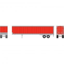 Athearn HO 45' Smooth Side Trailer, Red