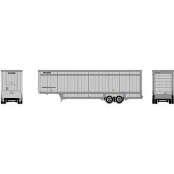 Athearn N 40' Drop Sill Parcel Trailer, UPS/No Logo #87982