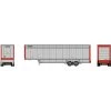 Athearn N 40' Drop Sill Parcel Trailer, UPS/Red Ends #87039