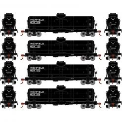 Athearn HO 1-Dome Tank, Richfield/ROX (4)