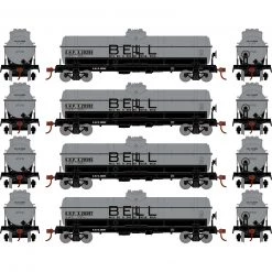 Athearn HO 1-Dome Tank, Bell Oil/SHPX #2 (4)
