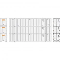 Athearn HO RTR 53' Stoughton Containers, Schneider # 1 (3)