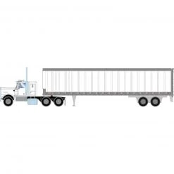 Athearn HO Kenworth Tractor & Trailer, White