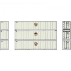 Athearn HO 40' Smooth Side Containers, AML #1 (3)