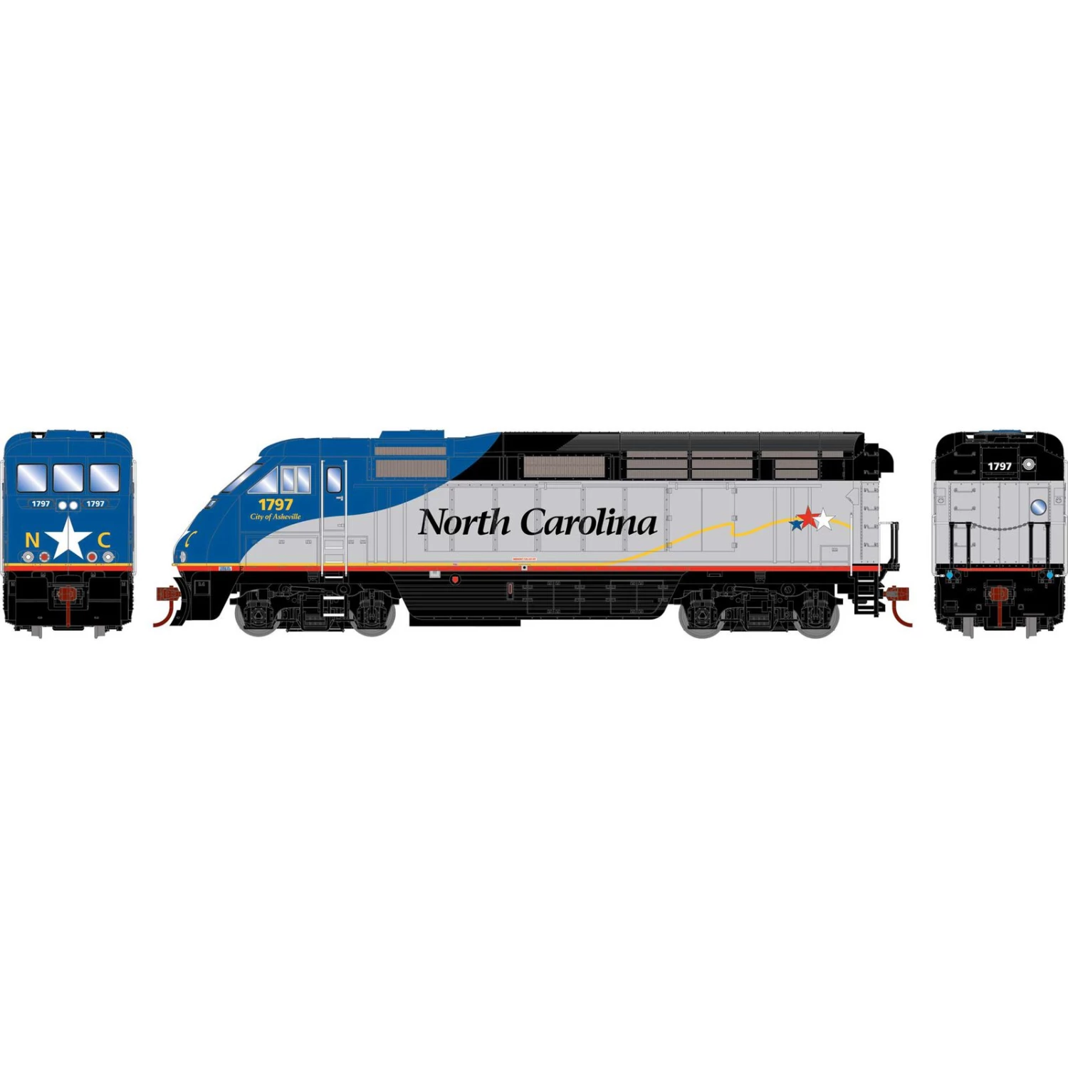 Athearn HO RTR F59PHI, RNCX #1797 3 Athearn HO RTR F59PHI, RNCX #1797