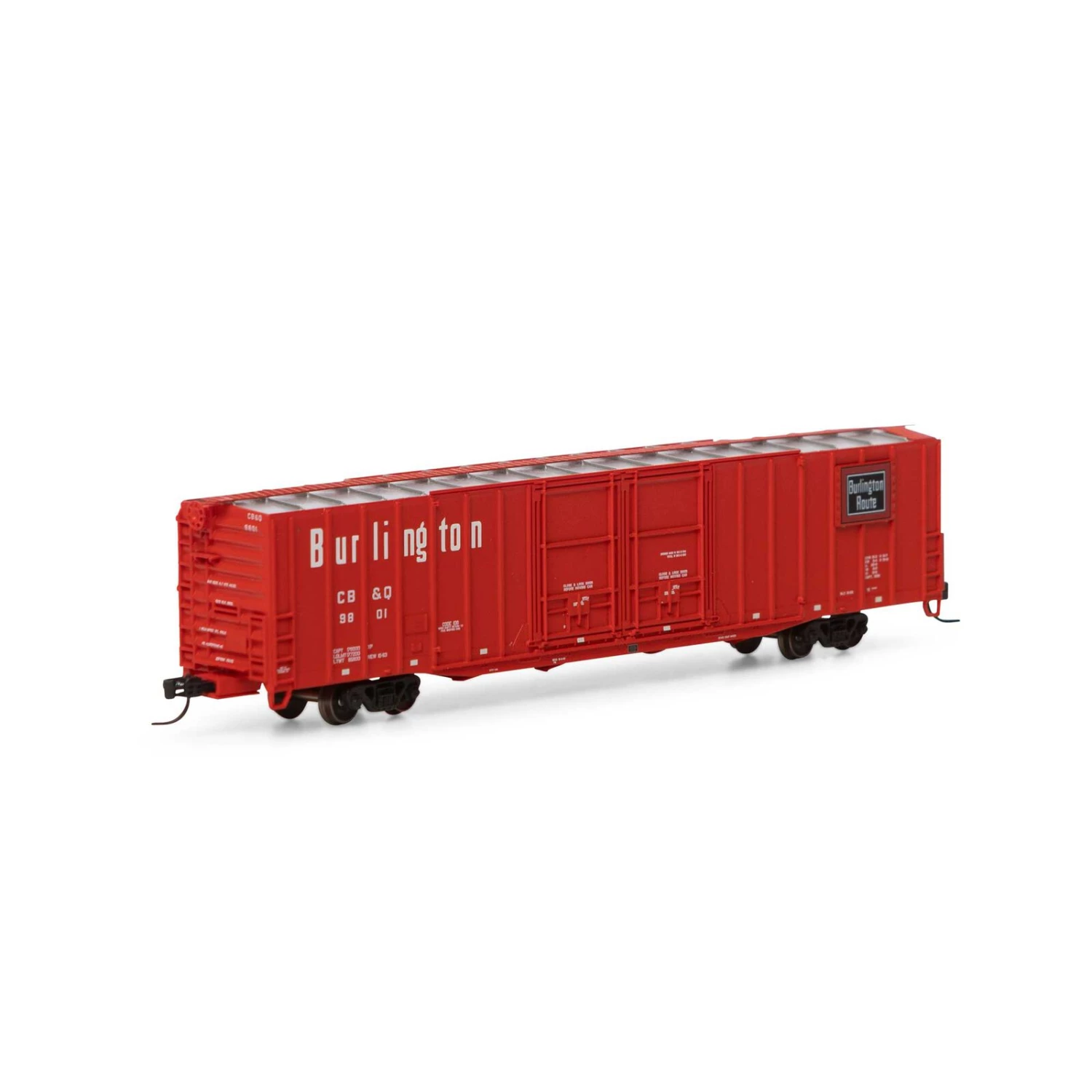 Athearn N 60' PS Auto Box, CB&Q #9801 4 Athearn N 60' PS Auto Box, CB&Q #9801 - Image 2