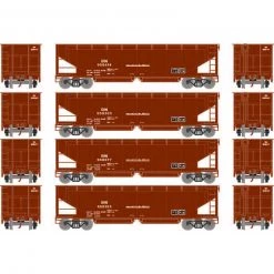 Athearn HO RTR 40' Offset Ballast Hopper with Load, BN #2 (4)